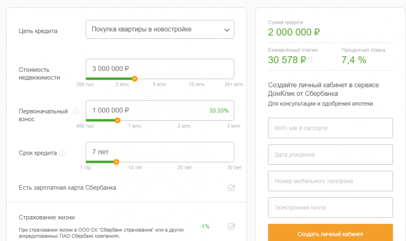 Ипотека Сбербанка