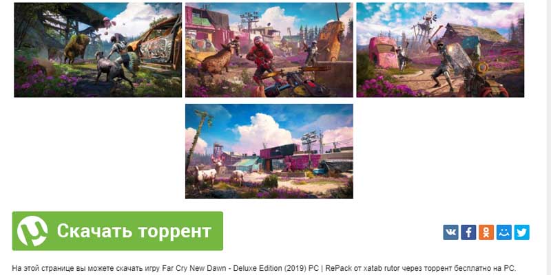 скачать Far Cry New Dawn торрент бесплатно