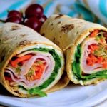 Роллы с сыром и ветчиной