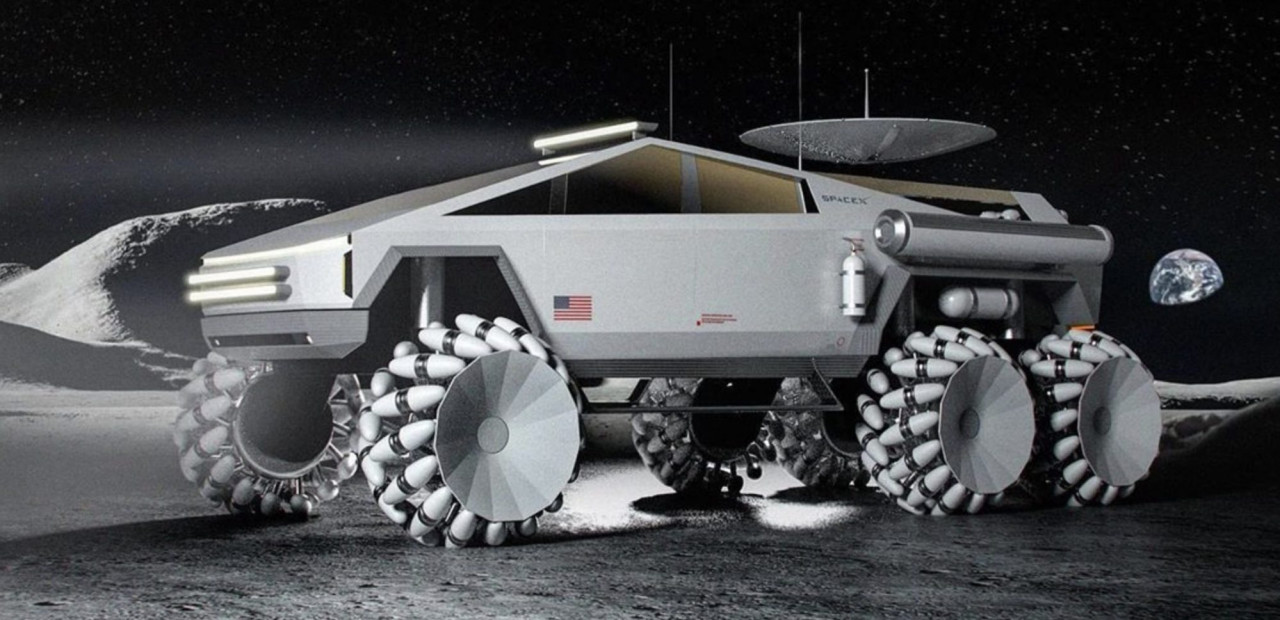 Лучшие новости о вездеходе лунного стиля Tesla Cybertruck.