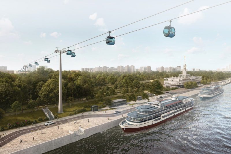 Новая канатная дорога соединит три московских района