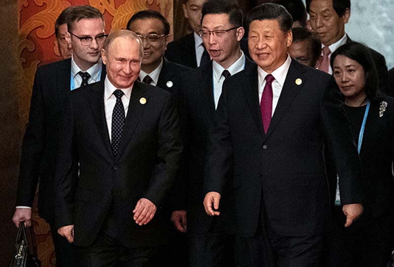 Президент России Владимир Путин и председатель КНР Си Цзиньпин