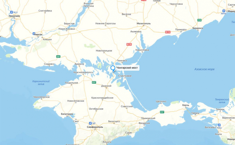 Сальдо сообщил об ударе по мостам на границе Херсонской области и